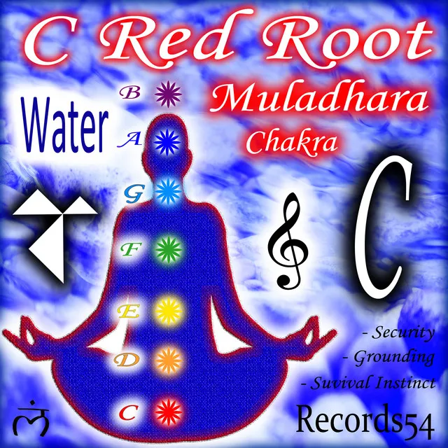 C - Red Root Muladhara Chakra Water Sound - Bass and Melody Version