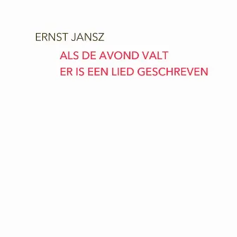 Als De Avond Valt by Ernst Jansz