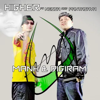 Higher by 