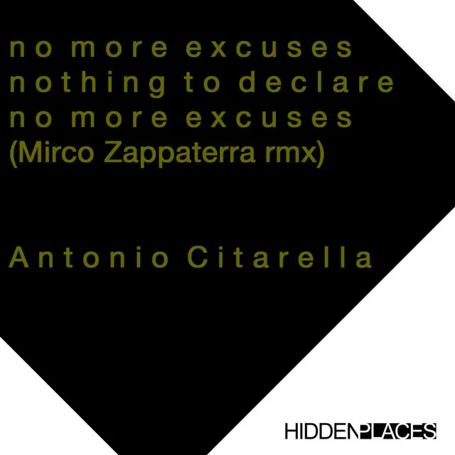 No More Excuses - Mirco Zappaterra Rmx