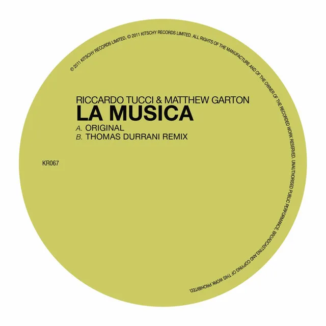 La Musica - Thomas Durrani Remix