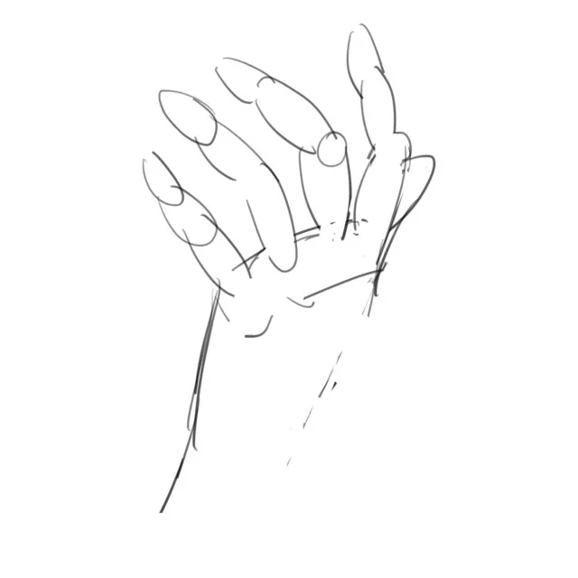 How to draw hand