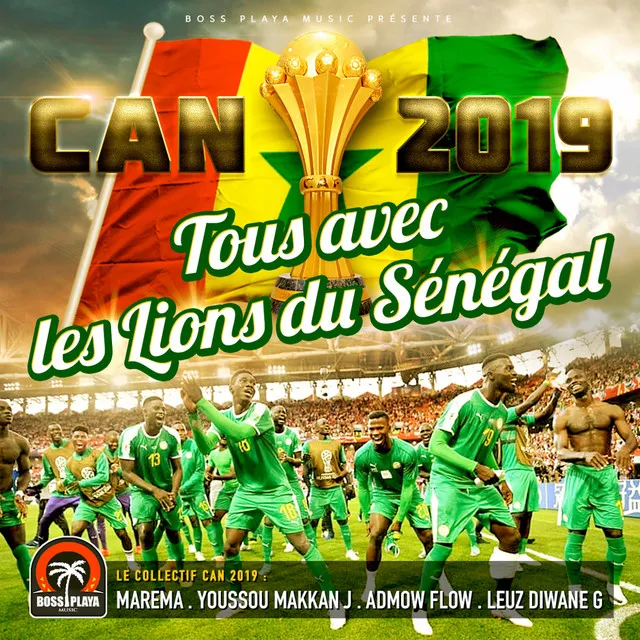 Tous avec les lions du senegal (can 2019)