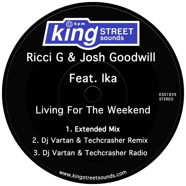 Living For The Weekend - DJ Vartan & Techcrasher Remix