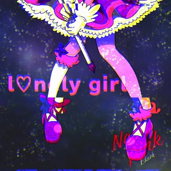 Lonely girl by Eknoh neon pink