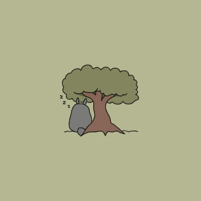 a huge tree in the tsukamori forest (my neighbor totoro lofi)