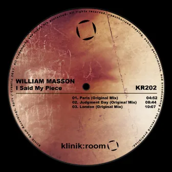 I Said My Piece by William Masson