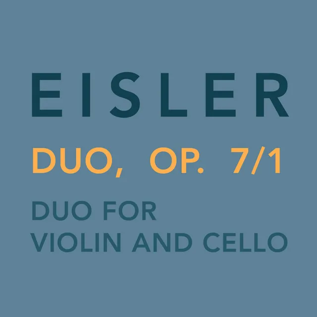 Duo for Violin and Cello, Op. 7/1: II. Allegretto vivace