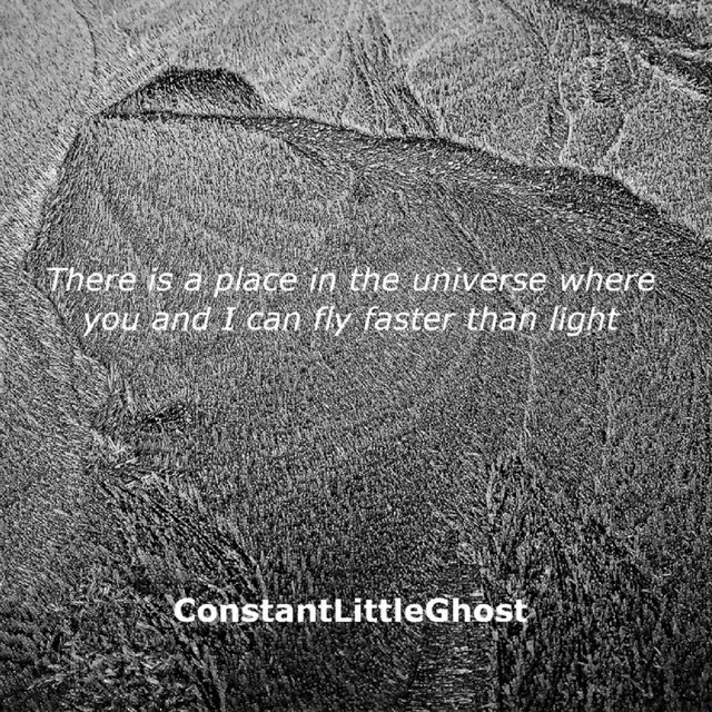 There is a place in the universe where you and I can fly faster than light