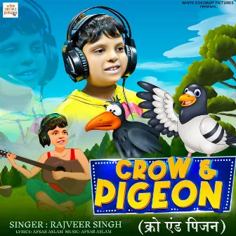 Crow & Pigeon by Rajveer Singh