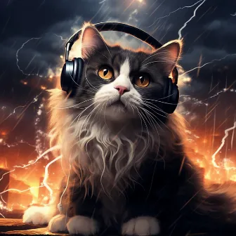 Thunder Cat Symphony: Feline Melodies Harmony by Thunderstorm Bear