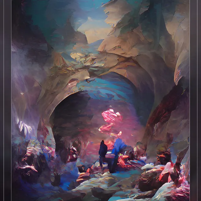 Inside the Cave of the Blue Dragon