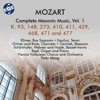 Mozart: Complete Masonic Music, Vol. 1 by Kurt Equiluz