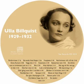 Den Kompletta Ulla Billquist 1929-1932 by Ulla Billquist