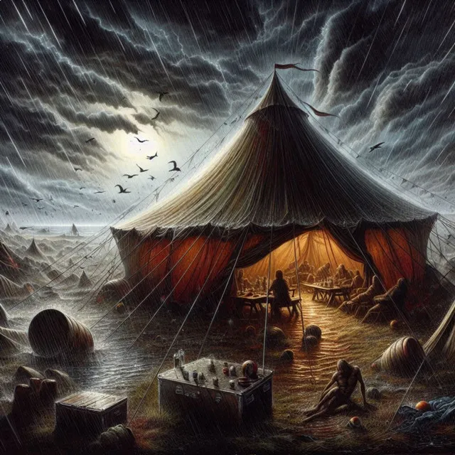 Heavy Rain and Wind in the Tent 5