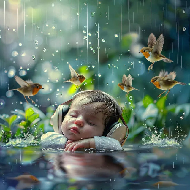 Binaural Baby Sleep: Nature’s Rain Lullaby - 92 88 Hz