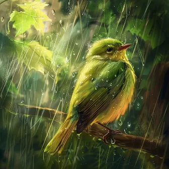 Coro De Lluvia De La Naturaleza: Aves Binaurales En Armonía - 92 96 Hz by Jardín del sonido