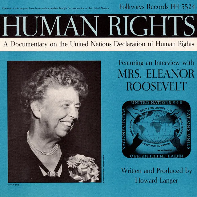 Interview With Mrs. Roosevelt, With Howard Langer Interview Continued