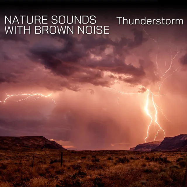 (Brown Noise) Heavy Rain in a Thunderstorm - Loopable