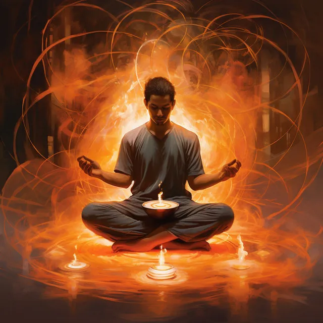 Mindful Fire Serene Journey