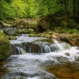 Serene Stream: Calming Water Oasis by Calm Shores