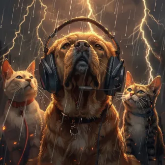 Pets and Thunder: Soothing Music Harmonies by Pet Therapy Specialist