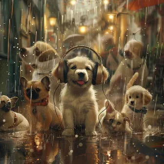 Rains Soothing Echoes: Pets Calming Music by Fluffy