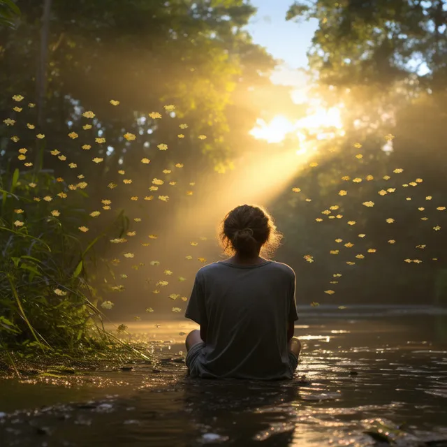 Meditación Zen En La Lluvia