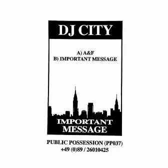 Important Message by DJ CITY