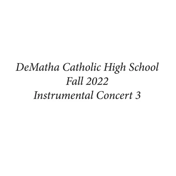 DeMatha Catholic High School Sinfonia