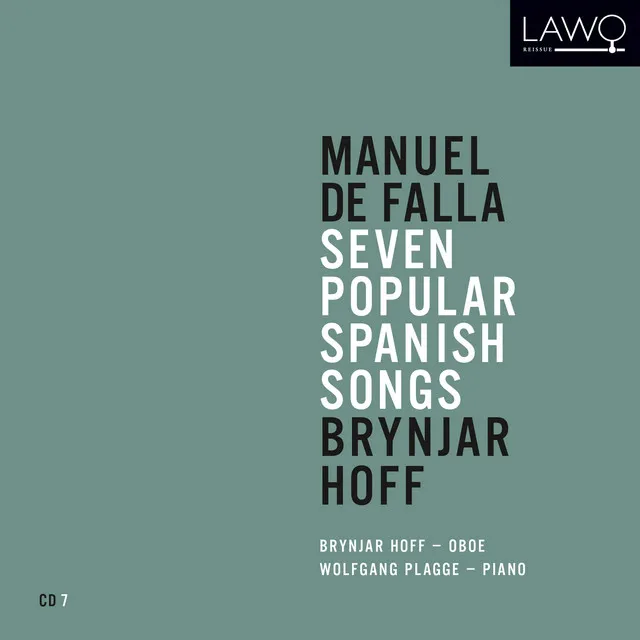 Manuel de Falla: Seven Popular Spanish Songs: Brynjar Hoff