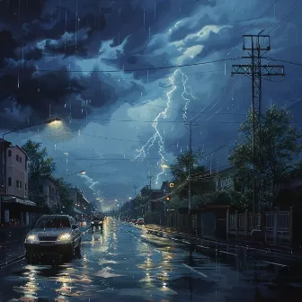 Relaxing Binaural Rain with Thunder Ambiance by 