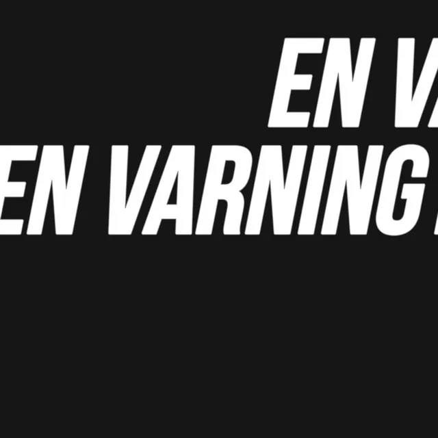 En varning