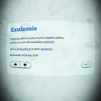 EXULANSIS by Brumiik