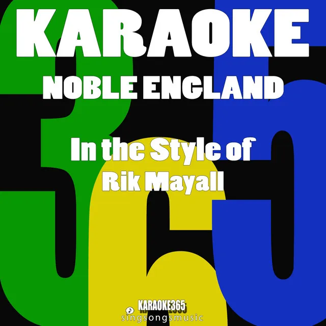 Noble England (In the Style of Rik Mayall) [Karaoke Version] - Single