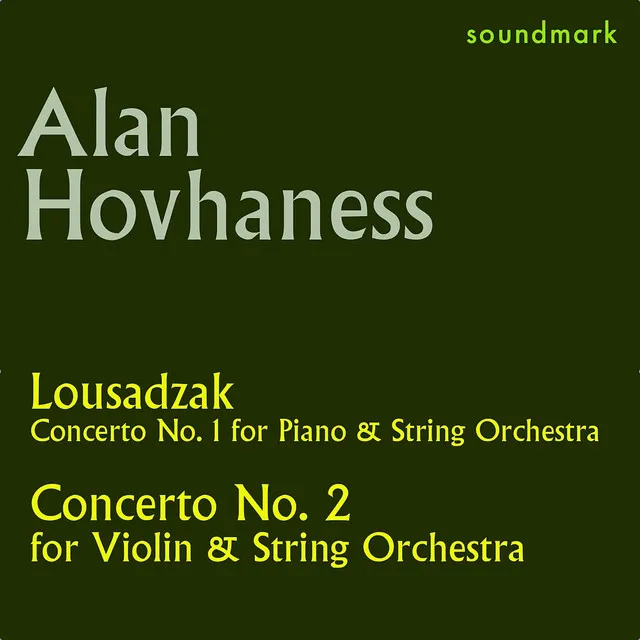 Concerto No. 2 for Violin and String Orchestra, Op. 89a - II. Aria