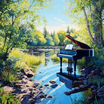 Piano Harmony by the Flowing Stream by Gentle Outdoors