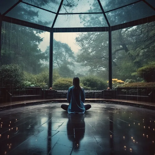 Eco De La Meditación De La Lluvia Binaural