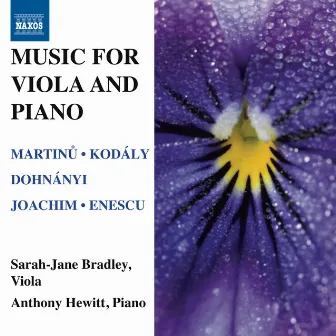 Music for Viola and Piano by Sarah-Jane Bradley