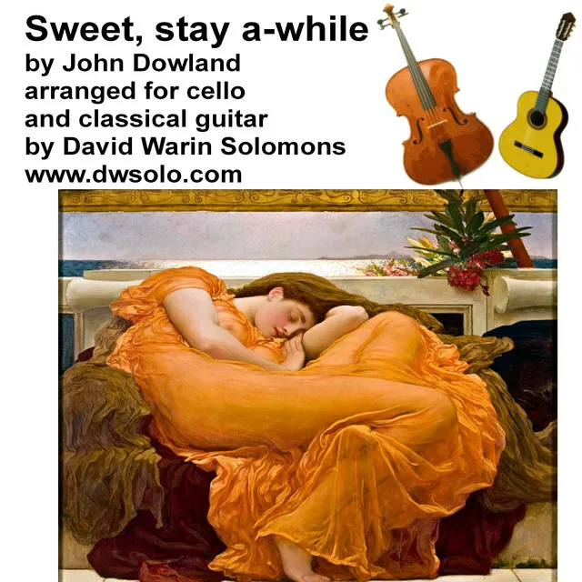 Sweet stay a while for cello and guitar