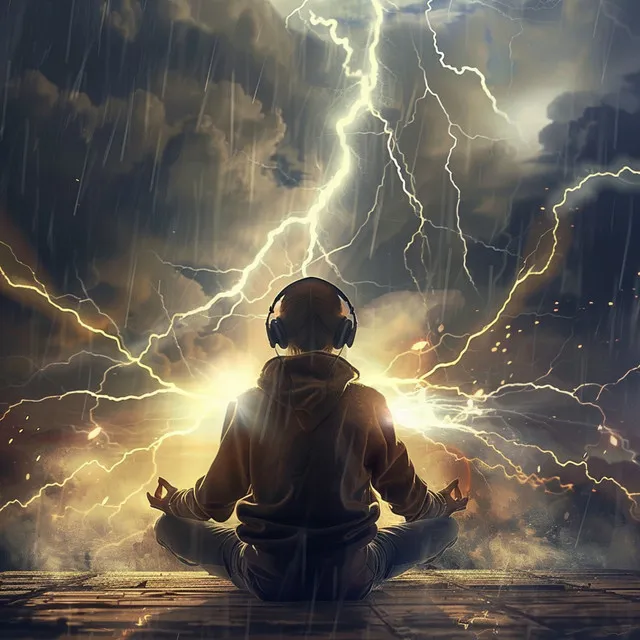 Meditation in Thunder's Embrace: Serene Music