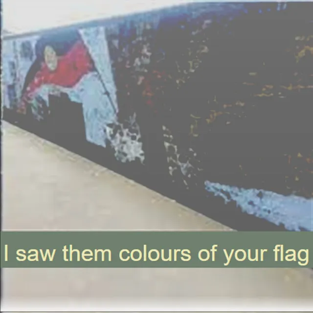 I saw them colours of your flag