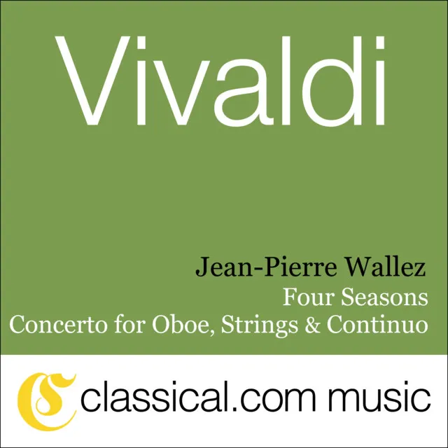 Concerto for Oboe, Strings and Continuo in D minor, RV 454 - Allegro - Adagio - Allegro