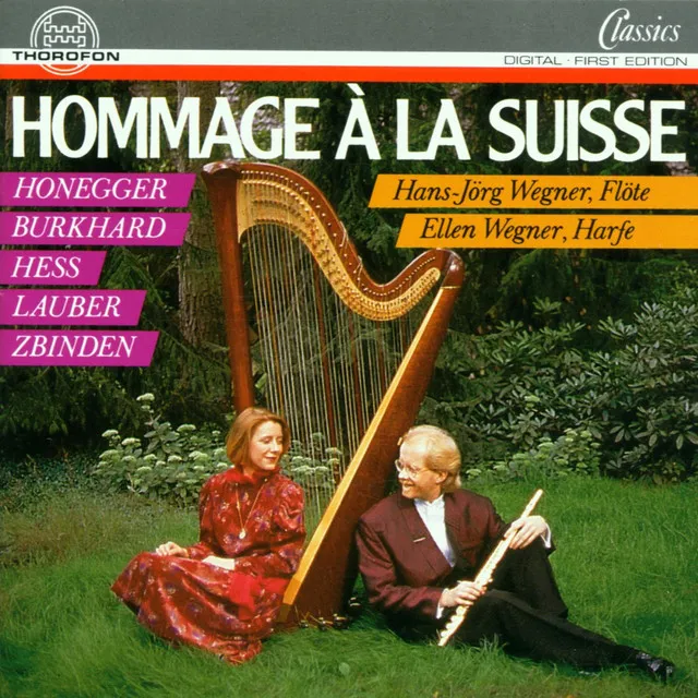 Walzer aus " Suite en miniature " für Flöte und Harfe, op. 71,2