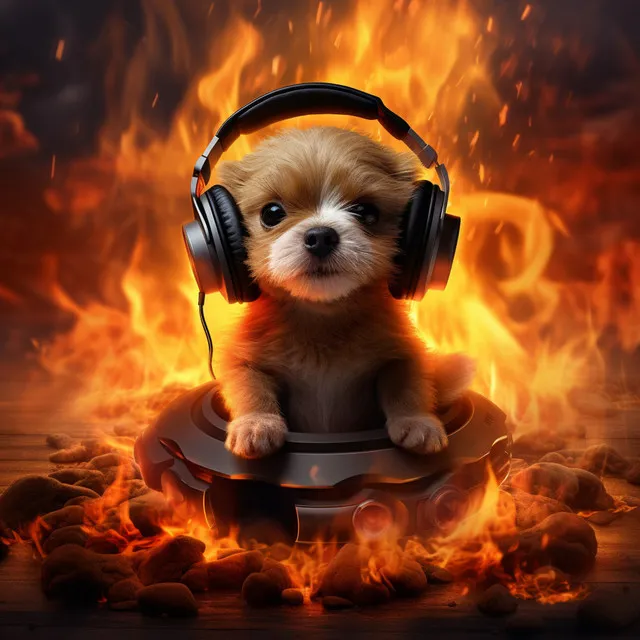 Dogs Campfire: Fire Binaural Sounds