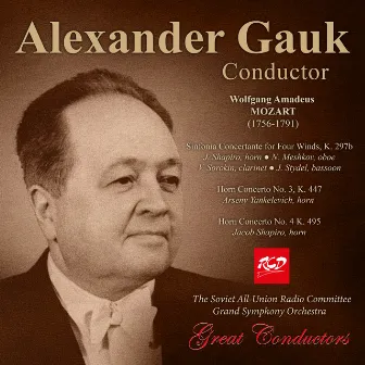 Alexander Gauk, conductor: MOZART - Sinfonia Concertante for Four Winds, K. 297b / Horn Concertos No. 3, No 4 by 