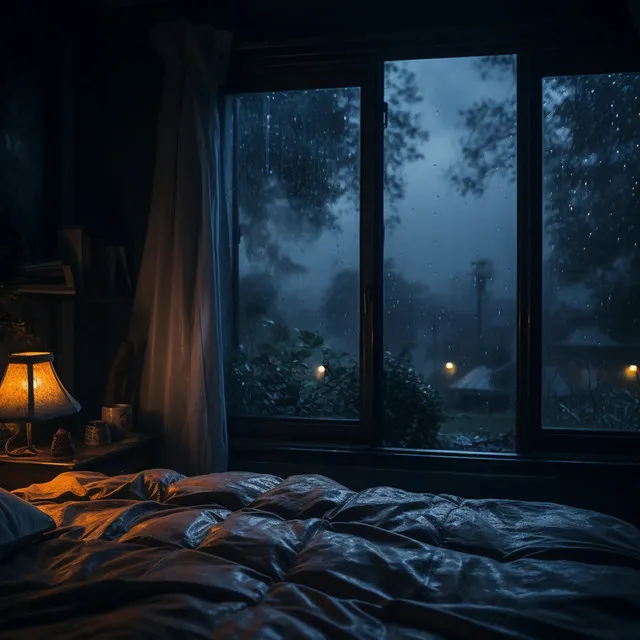 Night Rain's Embrace: Tranquil Slumber