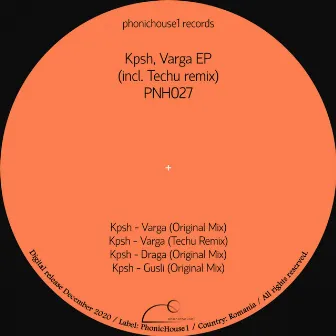 Varga EP (incl. Techu remix) by Kpsh