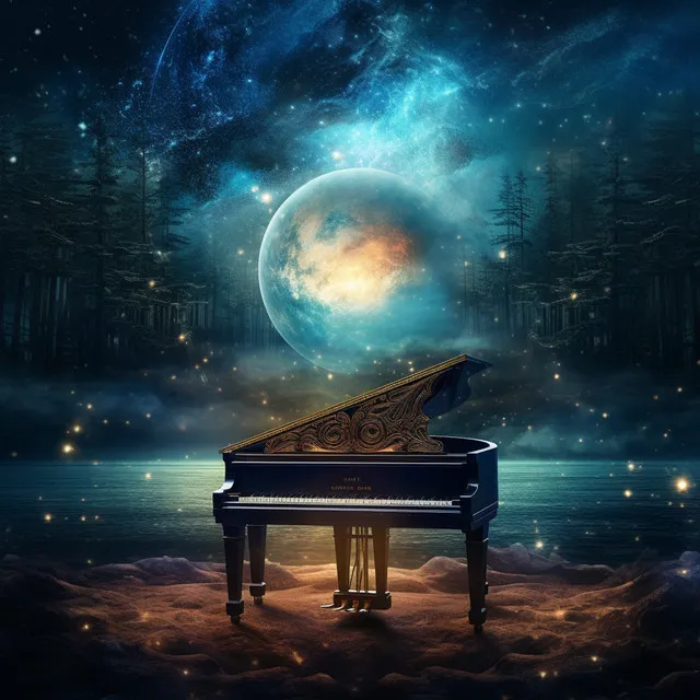 Moonlit Piano Harmonic Tones