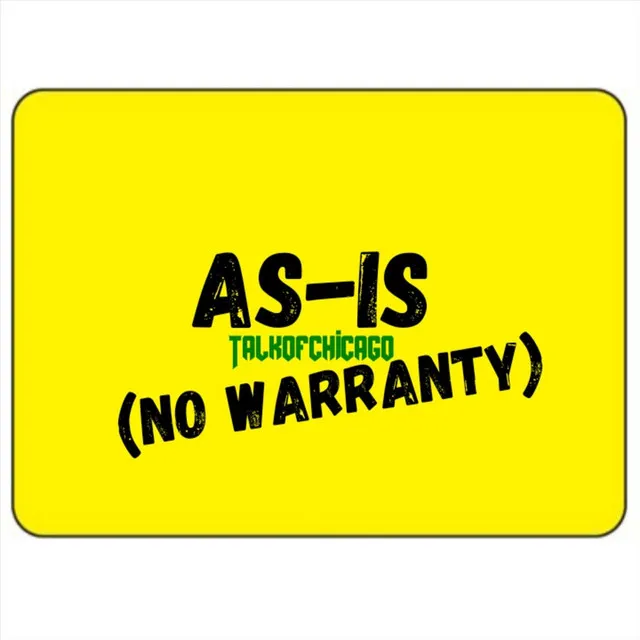 As Is (No Warranty)